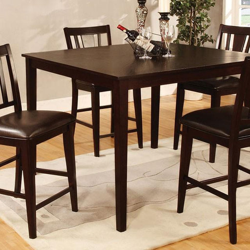 Bridgette II Espresso 5 Pc. Square Counter Ht. Table Set image