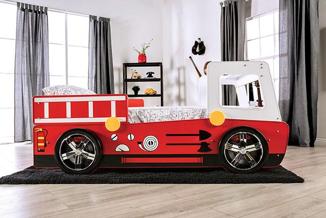 FIERSTALL Twin Bed, Red