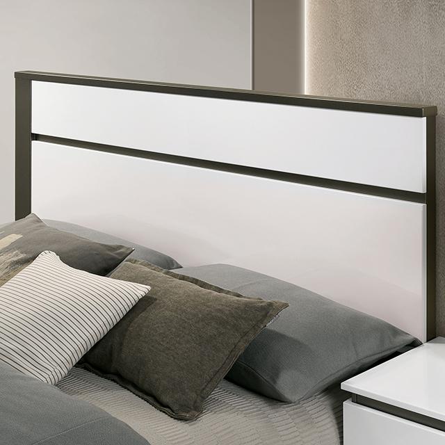 BIRSFELDEN Cal.King Bed, White