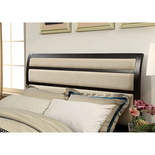 Berenice Espresso/Beige Cal.King Bed