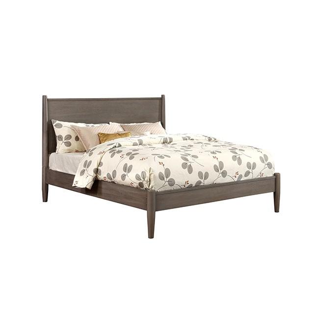 LENNART I Gray & Oak Full Twin Bed - BWO Furniture & Mattresses