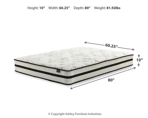 Chime 10 Inch Hybrid 10 Inch Mattress and Pillow