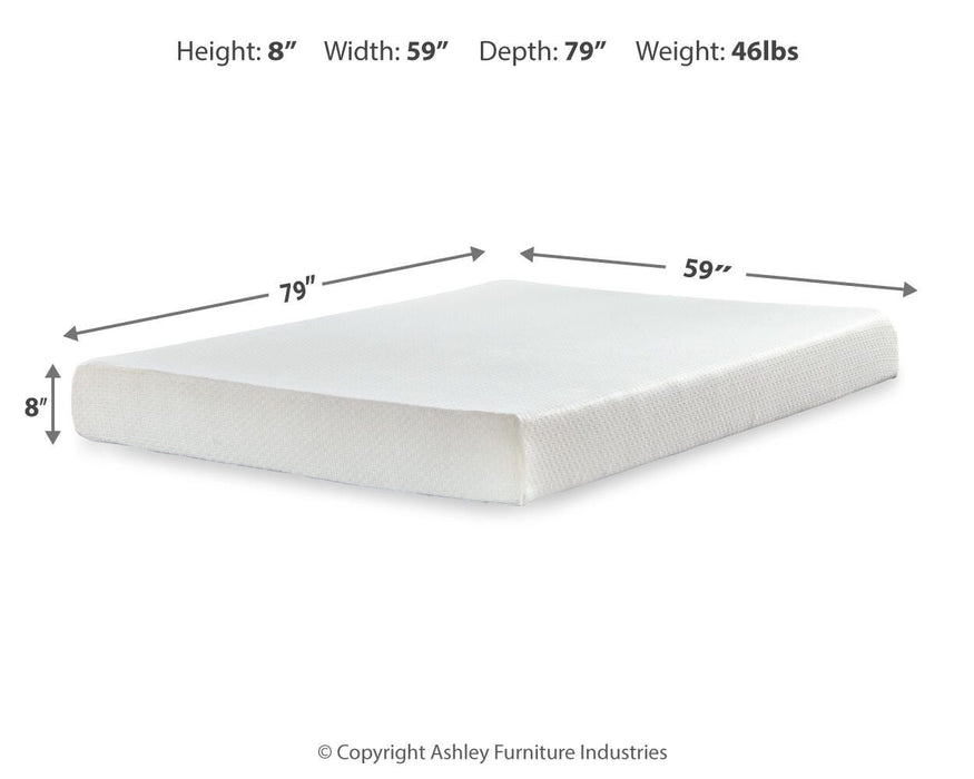Chime 8 Inch Memory Foam Mattress in a Box - BWO Furniture & Mattresses