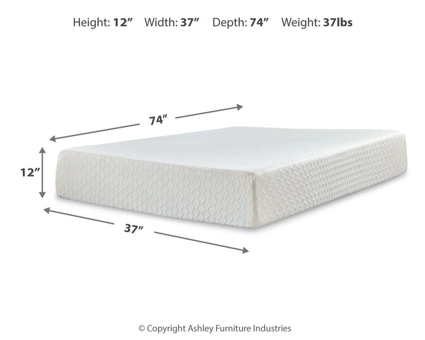 Chime 12 Inch Memory Foam Mattress in a Box - BWO Furniture & Mattresses