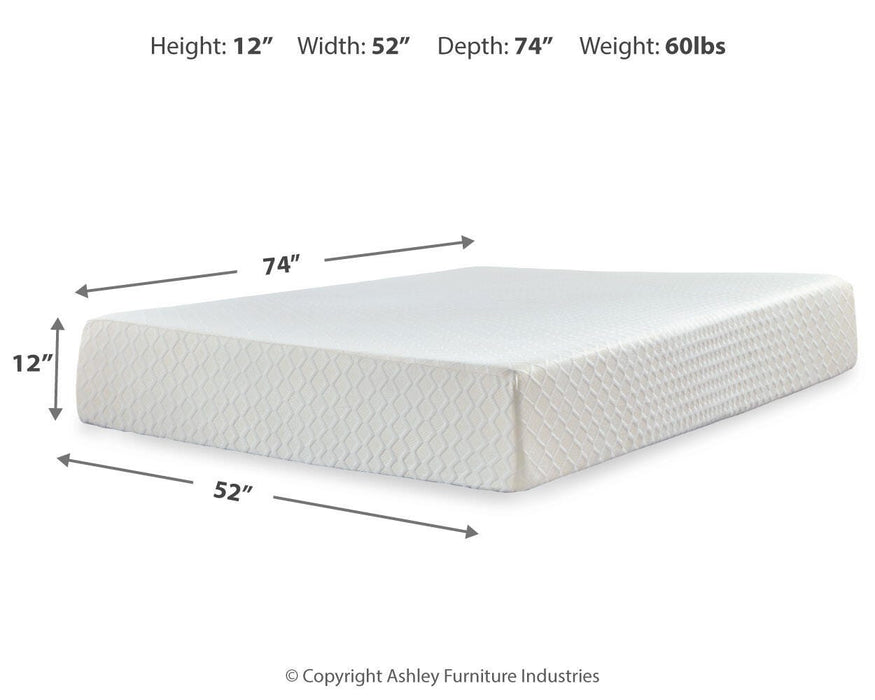 Chime 12 Inch Memory Foam Mattress in a Box - BWO Furniture & Mattresses