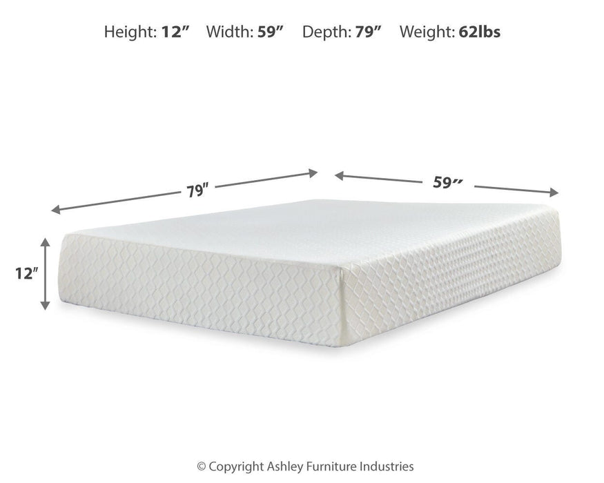 Chime 12 Inch Memory Foam Mattress in a Box - BWO Furniture & Mattresses