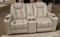 Elevate Edges Glider Reclining Loveseat with Console - BWO Furniture & Mattresses