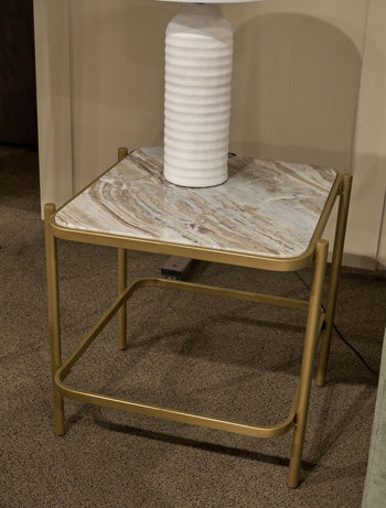 Manor Stone End Table - BWO Furniture & Mattresses