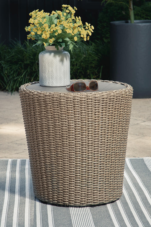 Danson Outdoor End Table - BWO Furniture & Mattresses