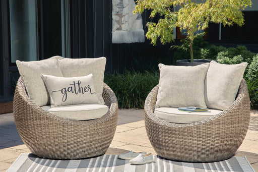 Danson Swivel Lounge with Cushion (Set of 2) - BWO Furniture & Mattresses