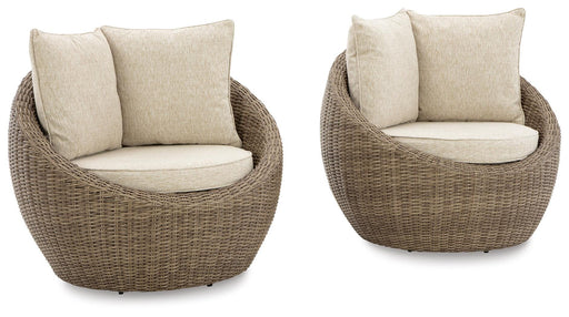 Danson Swivel Lounge with Cushion (Set of 2) - BWO Furniture & Mattresses