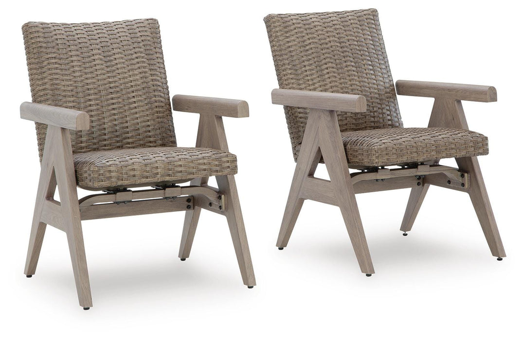 Cliff Trails Outdoor Rocking Arm Chair (Set of 2) - BWO Furniture & Mattresses