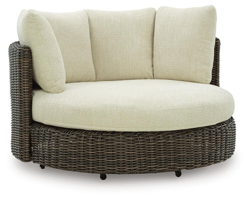 Kimora Outdoor Swivel Lounge Chair with Cushion - BWO Furniture & Mattresses