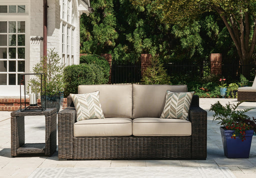 Coastline Bay Outdoor Loveseat with Cushion - BWO Furniture & Mattresses