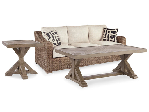 Beachcroft Beachcroft Nuvella Sofa with Coffee and End Table - BWO Furniture & Mattresses