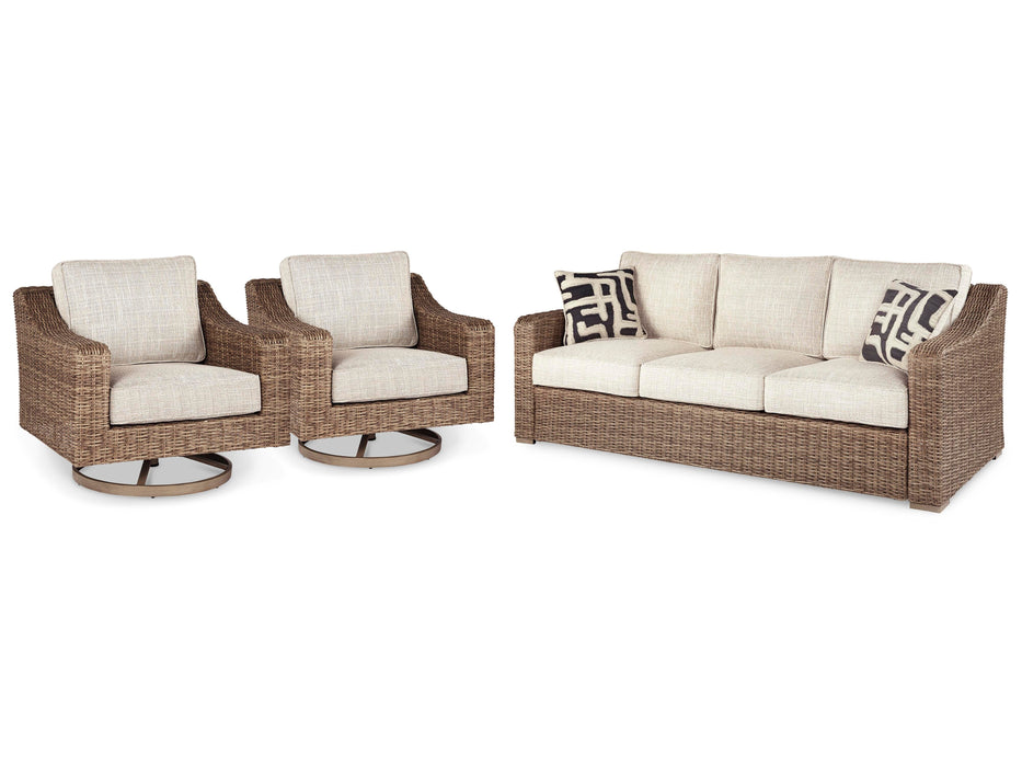 Beachcroft Outdoor Seating Set - BWO Furniture & Mattresses