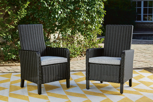 Beachcroft Outdoor Arm Chair with Cushion (Set of 2) - BWO Furniture & Mattresses