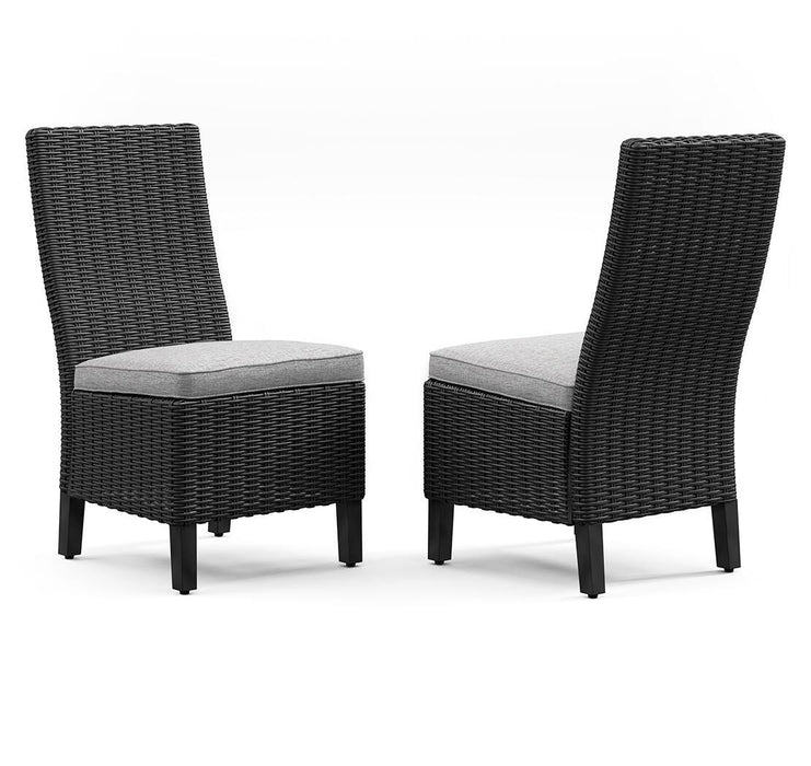 Beachcroft Outdoor Side Chair with Cushion (Set of 2) - BWO Furniture & Mattresses