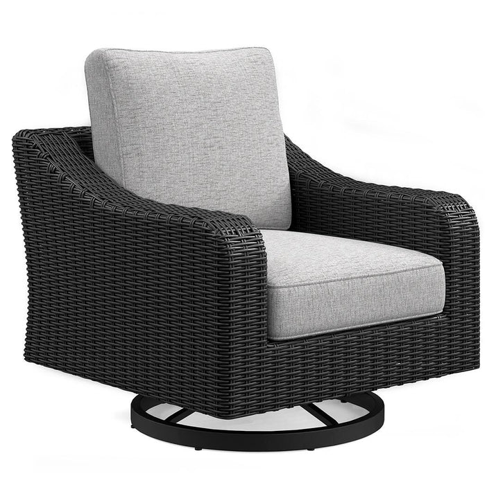 Beachcroft Outdoor Swivel Lounge with Cushion - BWO Furniture & Mattresses
