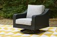 Beachcroft Outdoor Swivel Lounge with Cushion - BWO Furniture & Mattresses