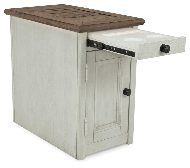 Bolanburg Chairside End Table with USB Ports & Outlets - BWO Furniture & Mattresses