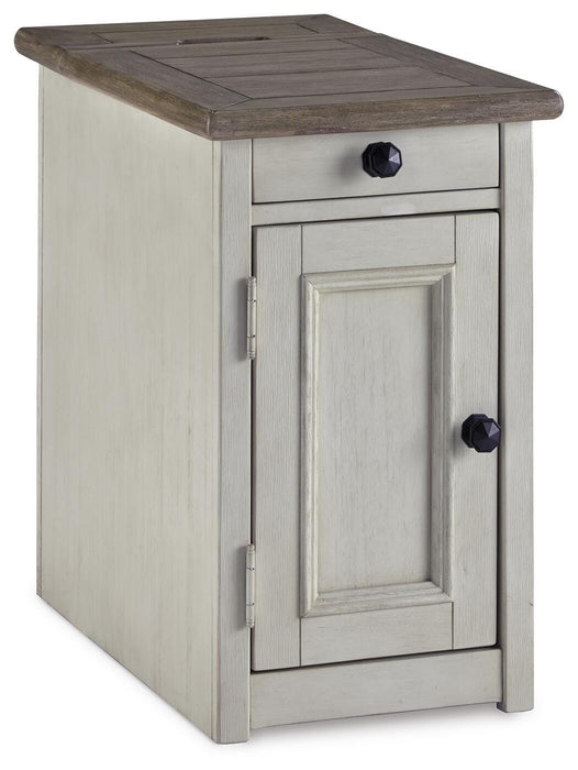 Bolanburg Chairside End Table with USB Ports & Outlets - BWO Furniture & Mattresses