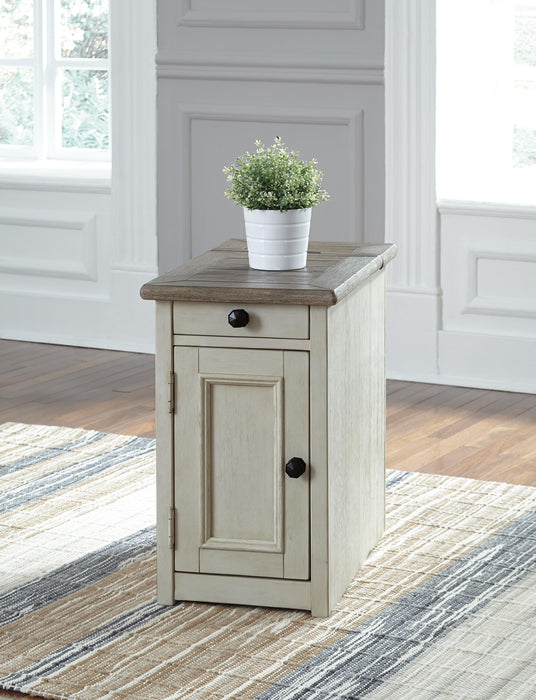 Bolanburg Chairside End Table with USB Ports & Outlets - BWO Furniture & Mattresses