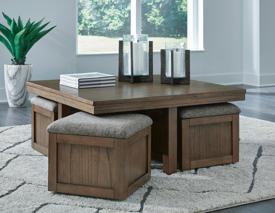 Boardernest Coffee Table with 4 Stools - BWO Furniture & Mattresses