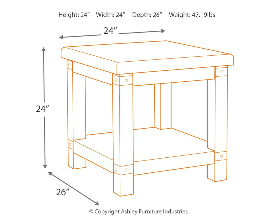 Carynhurst End Table - BWO Furniture & Mattresses