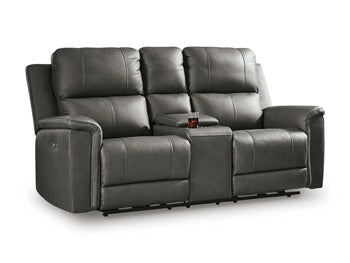 Bleckley Power Reclining Loveseat with Console - BWO Furniture & Mattresses