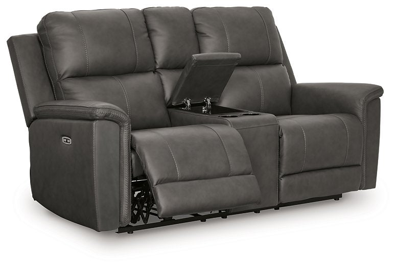 Bleckley Power Reclining Loveseat with Console - BWO Furniture & Mattresses
