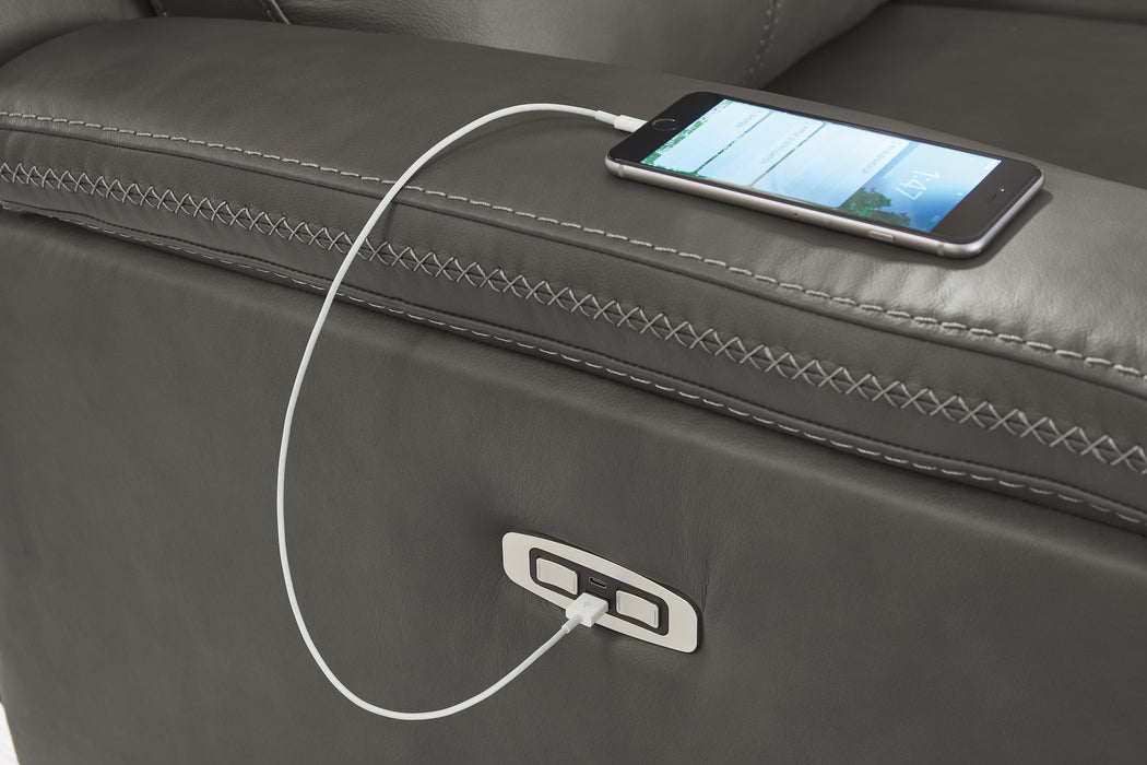 Bleckley Power Reclining Loveseat with Console - BWO Furniture & Mattresses