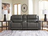 5Z - Pittson Power Reclining Sectional Loveseat with Console - BWO Furniture & Mattresses