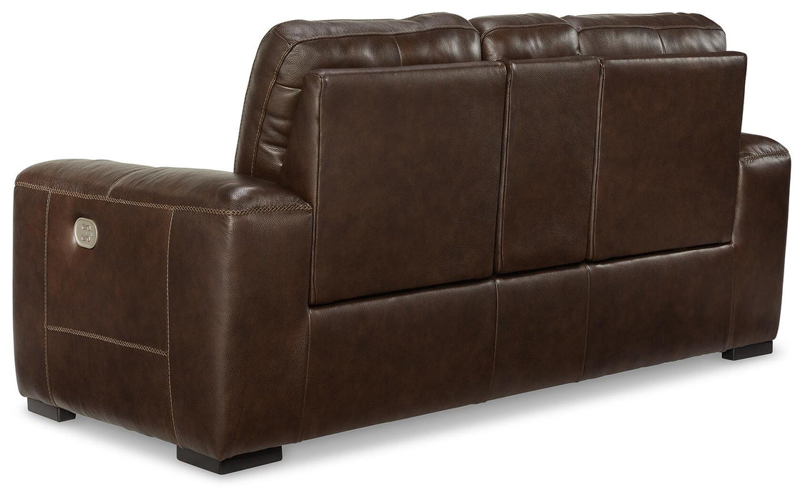 Alessandro Power Reclining Loveseat with Console - BWO Furniture & Mattresses