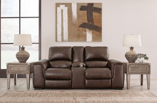 Alessandro Power Reclining Loveseat with Console - BWO Furniture & Mattresses