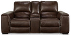 Alessandro Power Reclining Loveseat with Console - BWO Furniture & Mattresses