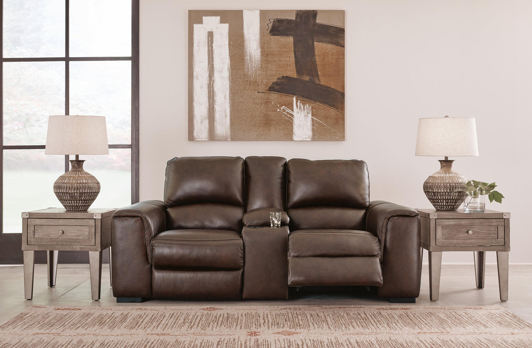 Alessandro Power Reclining Loveseat with Console - BWO Furniture & Mattresses