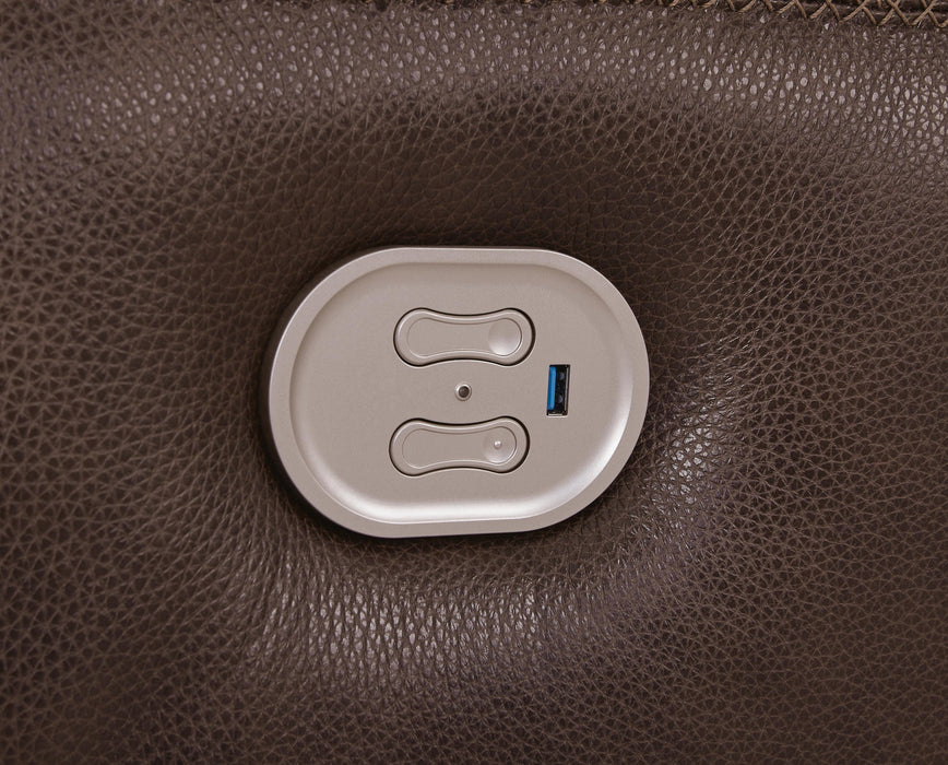 Alessandro Power Reclining Loveseat with Console - BWO Furniture & Mattresses
