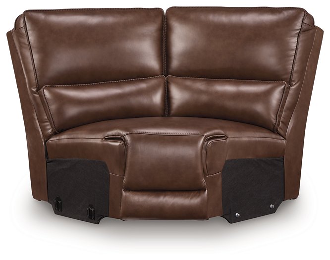 DeepWakes Reclining Sectional with Storage Console - BWO Furniture & Mattresses