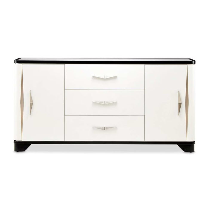 AICO Furniture Tuxedo Sideboard in Piano Keyboard