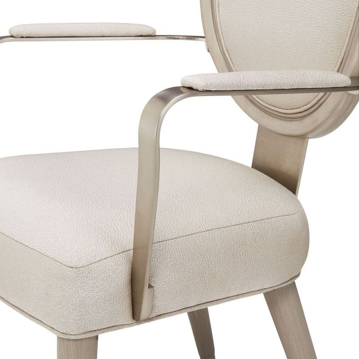 AICO Eclipse Arm Chair (Set of 2) in Moonlight