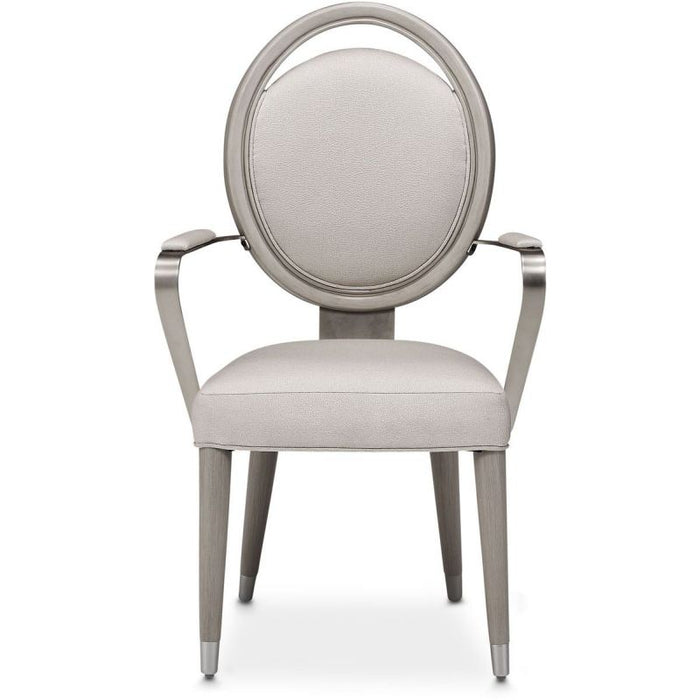 AICO Eclipse Arm Chair (Set of 2) in Moonlight
