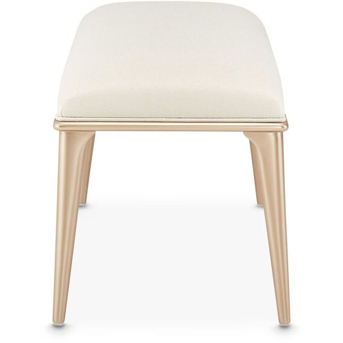 AICO La Rachelle Bed Bench in Medium Champagne