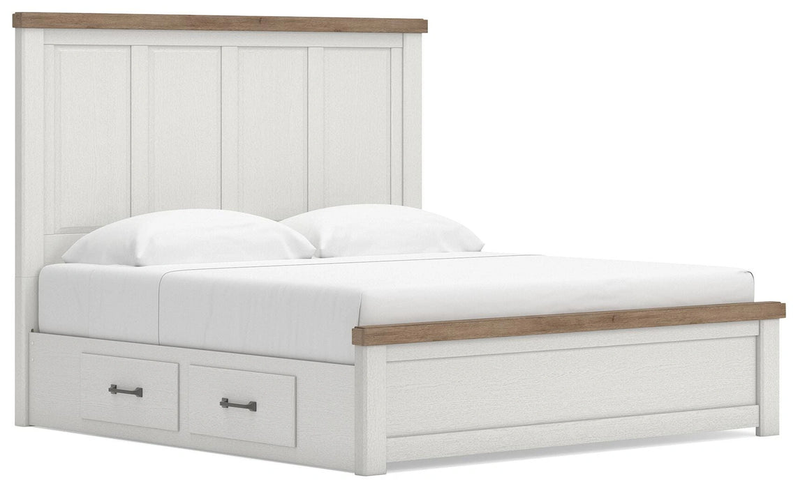 Ashley Savonport King Panel Bed with Storage