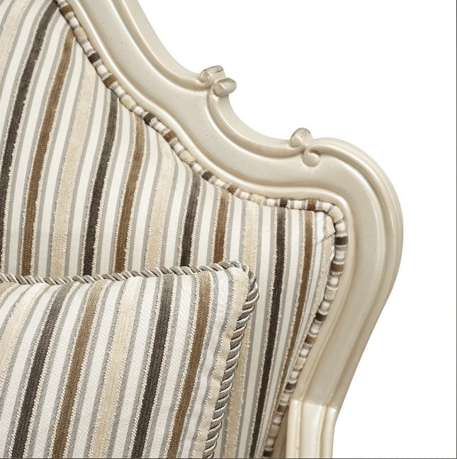 AICO Lavelle Bergere Wood Chair Birch in Classic Pearl