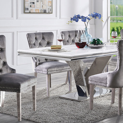 Valdevers 7 Pc Dining Table Set - BWO Furniture & Mattresses