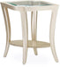 AICO Malibu Crest End Table w/Glass in Chardonnay 9007224-822 image