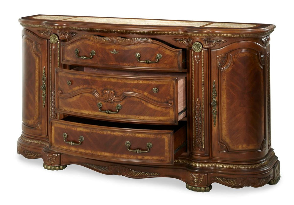 AICO Cortina Dresser in Honey Walnut