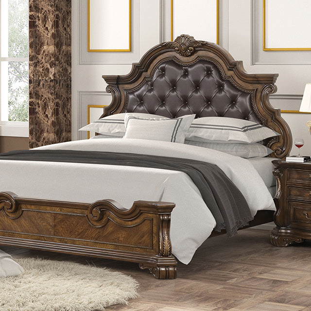 Leovanni 4 Pc Queen Bedroom Set Brown - BWO Furniture & Mattresses