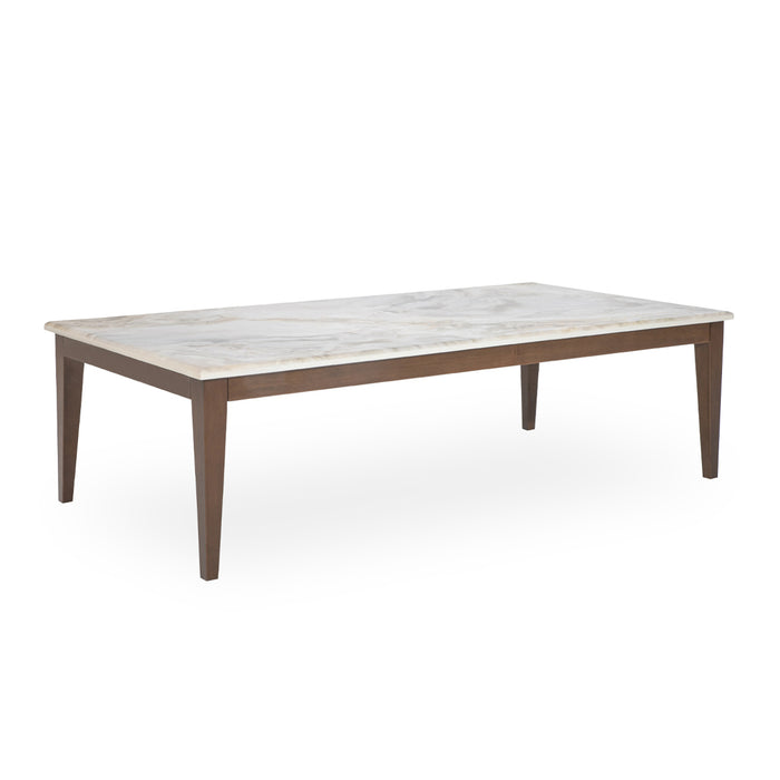 AICO Balboa Rectangular Cocktail Table in Warm Walnut